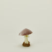 Handmade velvet mushroom taupe