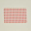 Dove and Donkey wicker fringed placemat in cherry