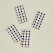 Dove and Donkey Wicker Fringed Napkin - Set of 4 - Cobalt