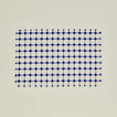 Dove and Donkey wicker fringed placemat in cobalt