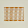 Hopsack Fringed Placemat, Set of 4 - Honey