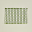 Dove and Donkey hopsack placemat in leaf