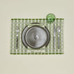 Dove and Donkey hopsack placemat in leaf