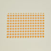 Dove and Donkey wicker fringed placemat in marigold