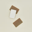 Overhead view of Ecofreax Cellulose walnut sponge, set of 3