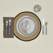 Essential Woven Placemat in black with place setting