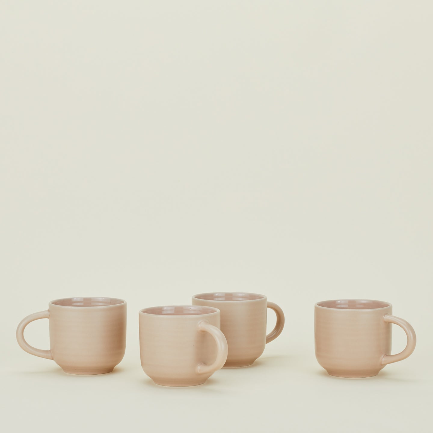 Four Essential Mugs in Blush.