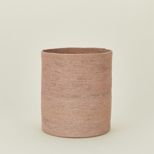 Essential Woven Wastebasket - Blush