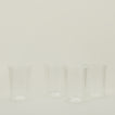 Four Large Essential Glasses in Clear.