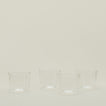 Four Small Essential Glasses in Clear.