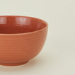 Close up view of essential dinnerware large bowl in terracotta