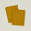 Essential Yarn Dyed Dish Towel, Set of 2 - Mustard + Bronze