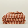 Essential Gingham Duvet - Blush/Terracotta