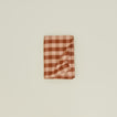 Folded Essential Gingham tablecloth in blush/terracotta