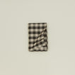 Folded Essential Gingham tablecloth in black/grey