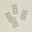 Essential Gingham napkins set of 4 in ivory/flax