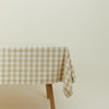 Essential Gingham Tablecloth - Ivory/Flax