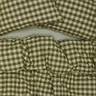 Essential Gingham Pillowcases, Set of 2 - Sage/Olive on bed with matching duvet cover