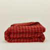 Essential Gingham Duvet - Red/Terracotta