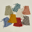 Gingham tree skirts in various colors