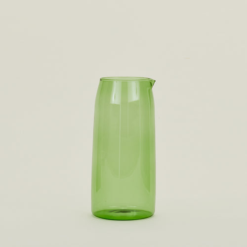 Essential Glassware Pitcher in Green.