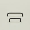 Small and large drawer pulls in Black.