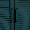 Large peacock pulls on louvered doors