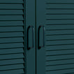 Small peacock pulls on louvered doors