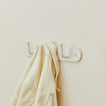 Essential hook rack in ivory with shirt