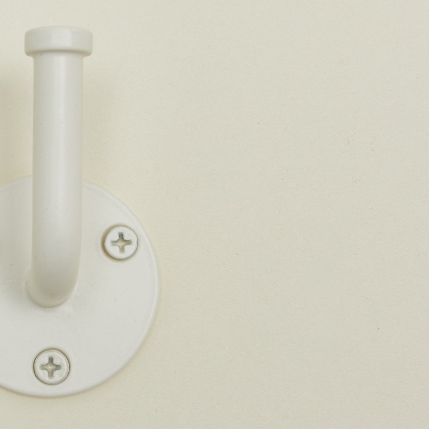 Detailed view of Essential hook in ivory