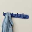 Essential hook rack in klein blue with denim shirt