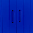 Large essential drawer pull in klein blue on cabinet