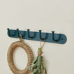 Essential hook rack in peacock with pot holder and herbs