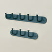 Essential hook racks in peacock