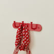 Essential hook rack in red with bandana