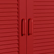 Small essential drawer pulls on cabinet