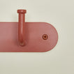 Detailed view Essential hook rack in terracotta