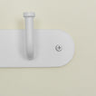 Detailed view of Essential hook rack in white