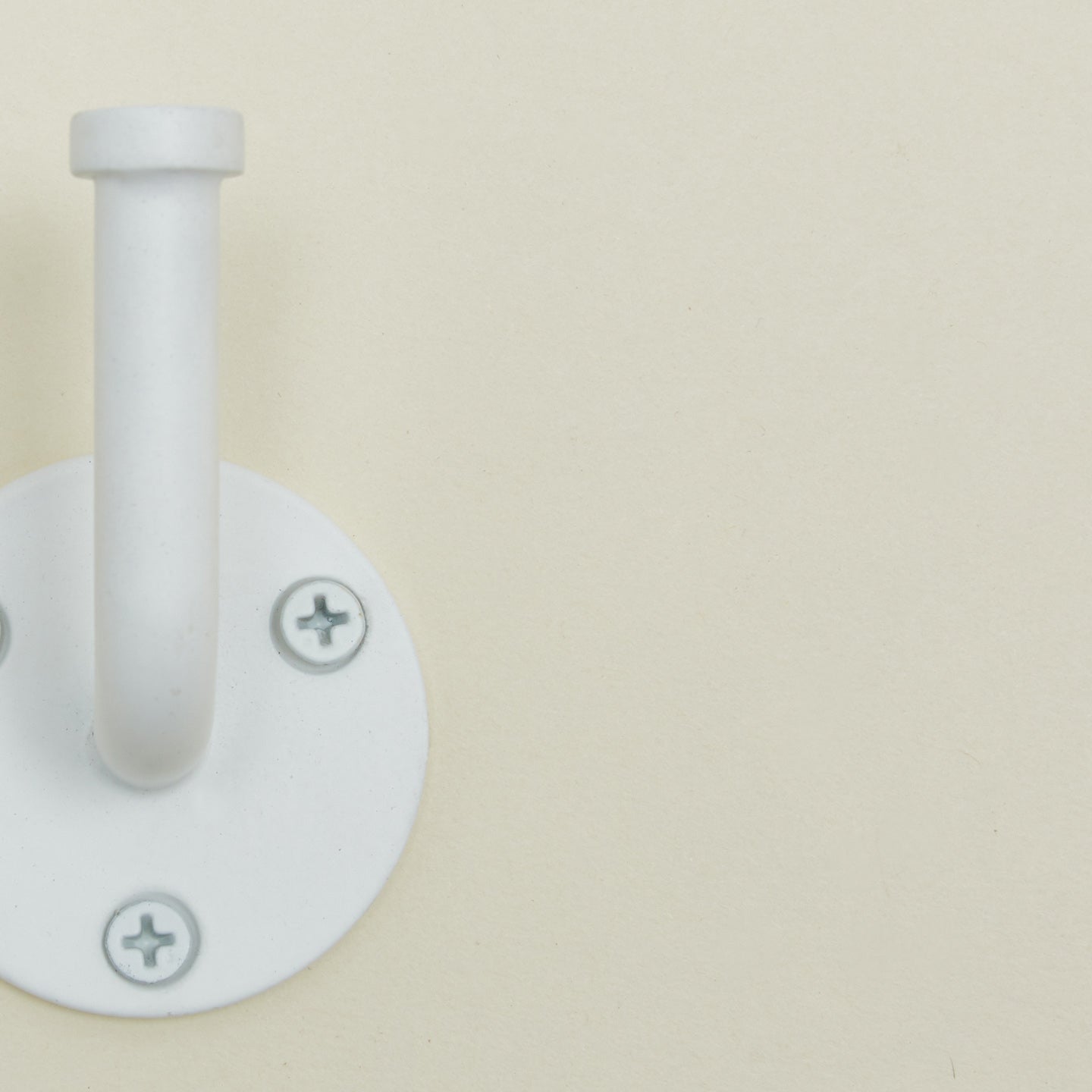 Detailed view of Essential hook in white