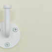 Detailed view of Essential hook in white