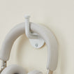Essential hook in white with headphones