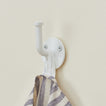 Essential hook in white with kitchen towel