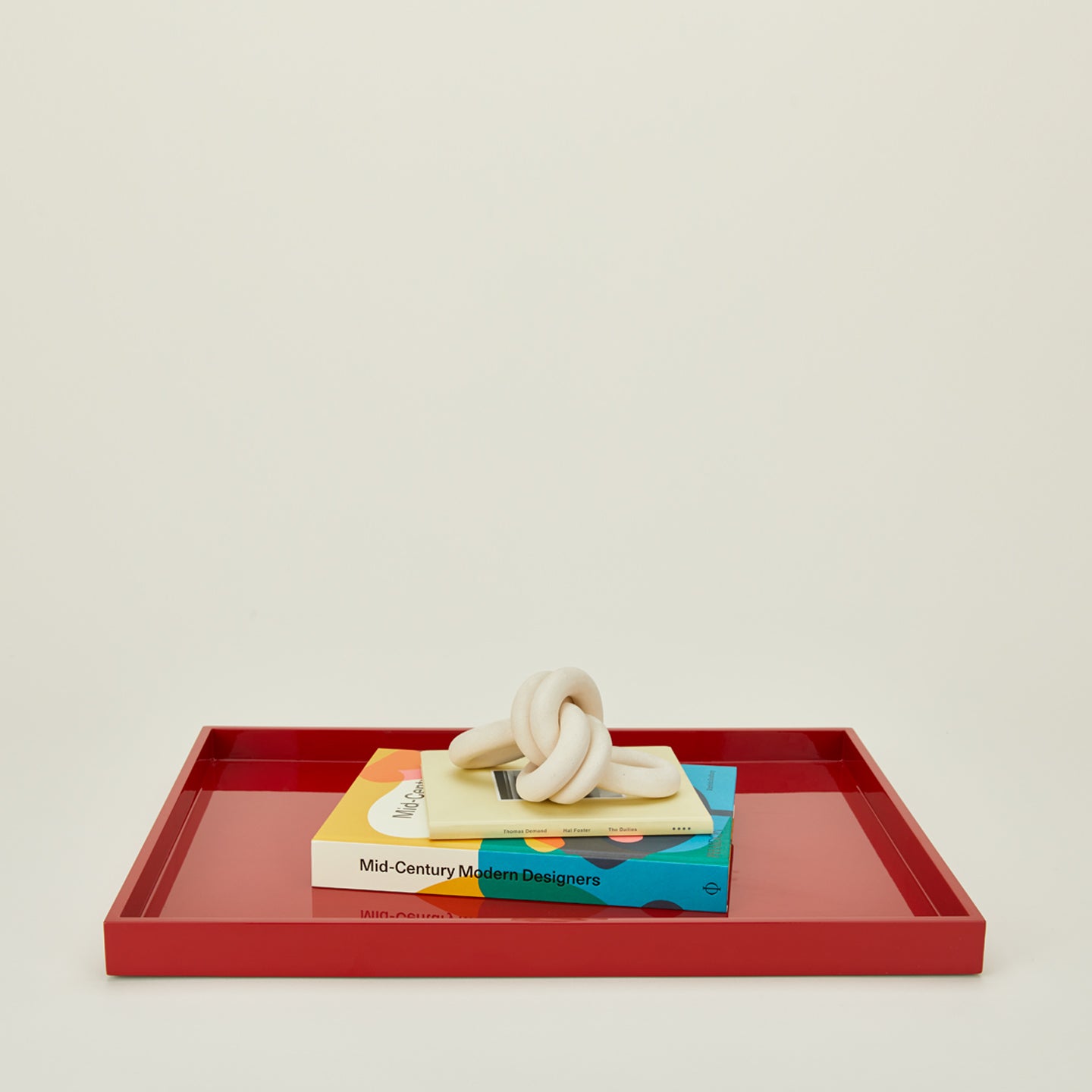 Large essential tray in red
