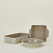 Essential bakeware in light grey