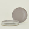 Essential Dinner Plate, Set of 4 - Light Grey