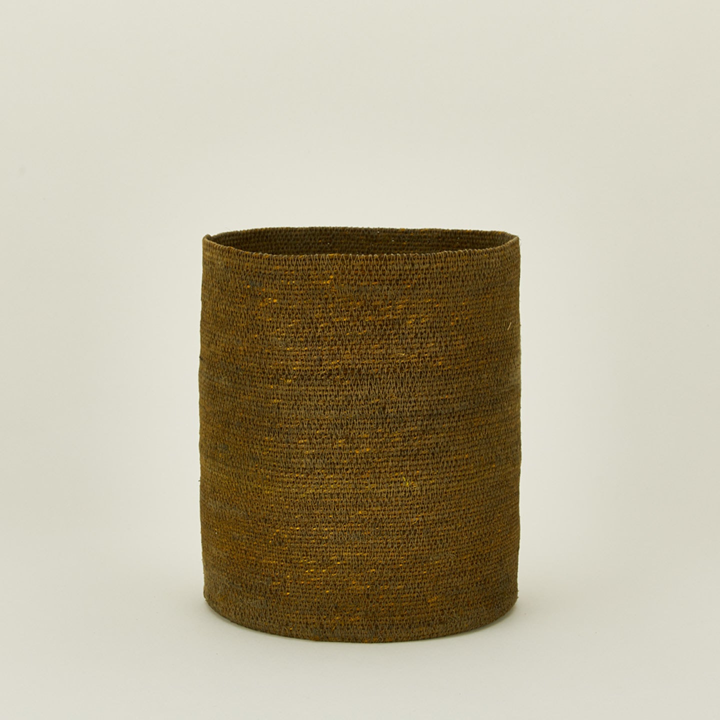 Essential Woven Waste Basket in olive