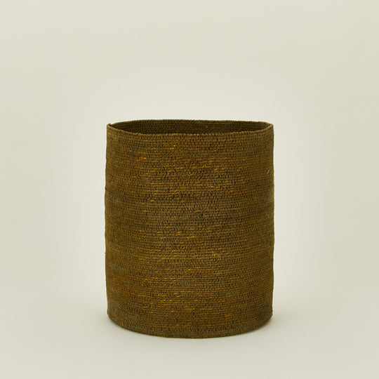 Essential Woven Wastebasket - Olive