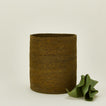 Essential Woven Waste Basket in olive