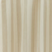 Close up view of Essential striped shower curtain ivory / flax