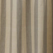 Close up view of Essential Striped Shower Curtain in light grey / dark grey